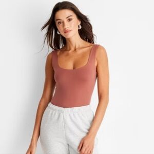 NEW A New Day Mauve Tank Bodysuit Womens XS